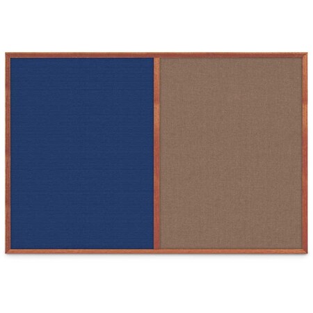 United Visual Products Slim Style Indoor Enclosed Corkboard, 30 UV503SC-BLACK-KEYLIME